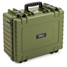 B&W Outdoor Case 6000 - Innenmaße: 47x35x20 cm - Schutzkoffer bronzegrün oliv