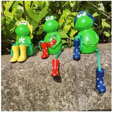 Gartenfigur Frosch Deko Harz 3