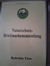 2*WWF Briefmarkensammlung, Welt Natur Fonds,  in Album /