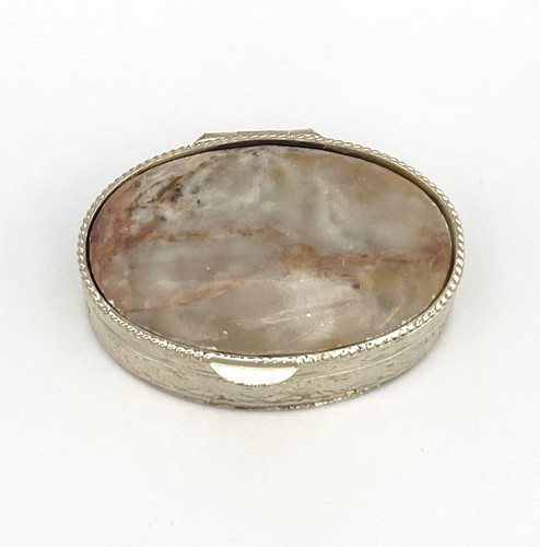 Vintage pillendose onyx - vintage,
