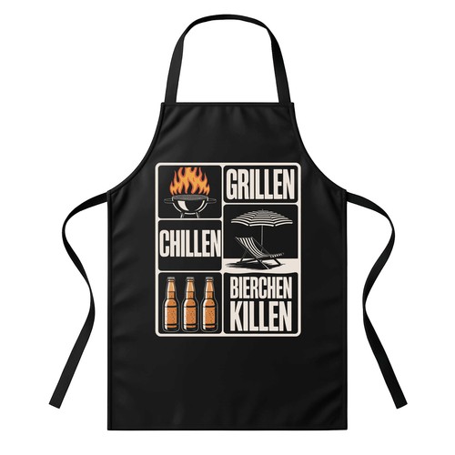 Grillschürze herren - grillschürze, –