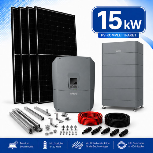 15kw anlage komplettset - pv,