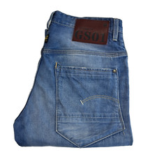 G-Star GS01 Jeans Herren W33 L31 Blau Regular Bootcut Denim Grunge Y2K Vintage