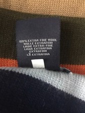 GANT Schal Wolle Extra Fine Wool Bunt Mehrfarbig Winter Herren Damen Unisex