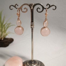 Rosenquarz Schmuck Ohrringe