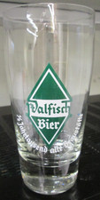 altes Bierglas - WALFISCH BIER, AACHEN - 0,2 l sandstrahl geeicht - vor 1969