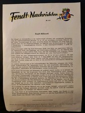 Original Fendt Nachrichten  Flyer 3/57 Schlepper Traktor 50er Marktoberdorf
