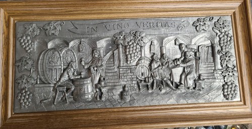 Bild zinn relief - bild, zinn-relief