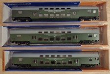 Kuehn 91000, Doppelstockwagenset  Spur N  DR Epoche IV Vitrinen Modelle wie Neu!