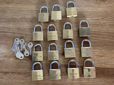 15 Stück ABUS 85/40 Vorhangschloß Vorhangschlösser gleichschließend 10 Schlüssel