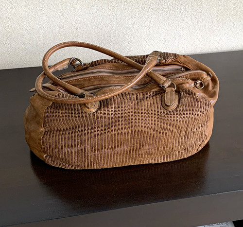 Damen handtasche braunes - braunes, leder
