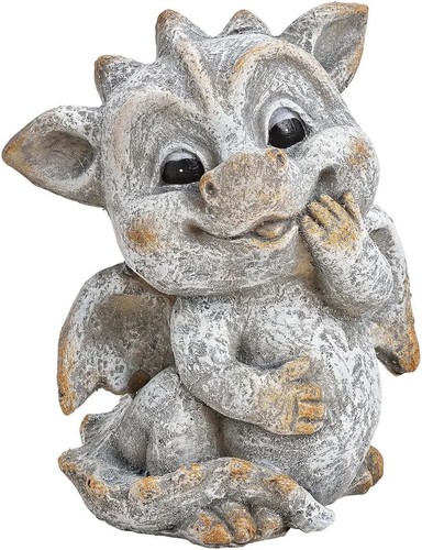 Gartenfigur drache stehend - drache,