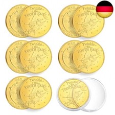 6 Stück Zahnfee Münzen, Gold