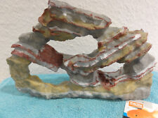 Aquarium Deko Regenbogen Lochstein, Kunstharz, tolle Optik