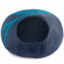 Filz Katzenhöhle blau