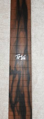 Makassar ebenholz fretboard - ebenholz,
