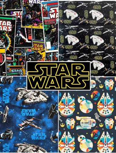 Star wars baumwollstoff - star,