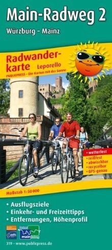 Radwanderkarte main radweg - radwanderkarte, main-radweg