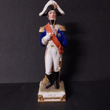 Porzellan Figur Scheibe-Alsbach GDR Marschall Ney - General - Frankreich 25,5 cm