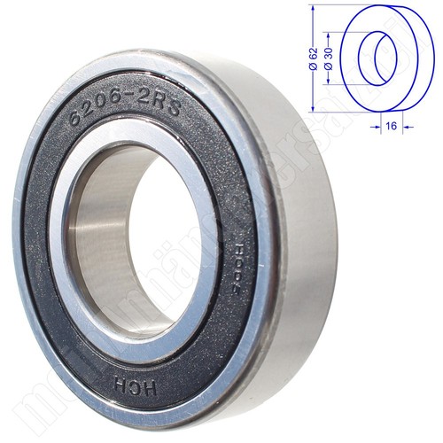 Radlager 6206 2rs für ddr - 6206,