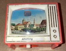 Plastiskop Gucki-Klick Fernseher Altötting Vintage Orange funktioniert 