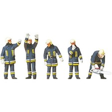 Preiser 10486 Feuerwehrmänner in moderner Einsatzkleidung. H0 + Neu