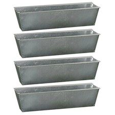 4er Set Pflanzkasten Zink