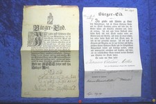 Hamburger Bürgereid Fassung 1697 & 1849 (HH04) FAKSIMILE Hamburg Archiv Verlag