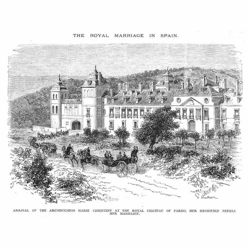 Spanien schloss von pardo - spanien,