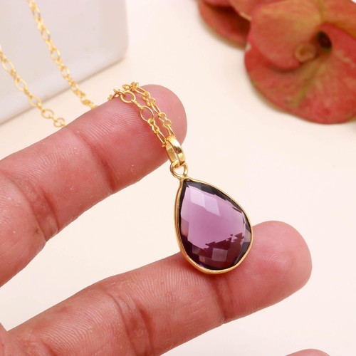 Amethyst edelstein halskette - amethyst,