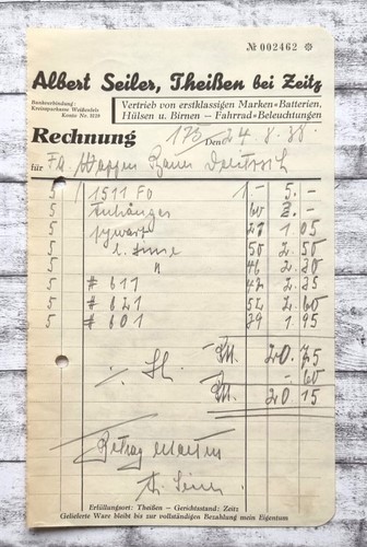 1938 seiler theißen batterie - 1938,