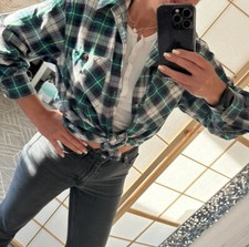 Cotton Hemd Herren Oversized For Woman Arbeitshemd Style  Hemd Gr M, L