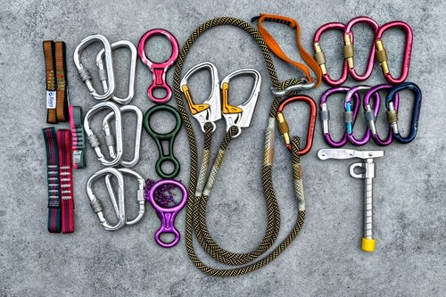 Klettersteigset karabiner - klettersteigset,