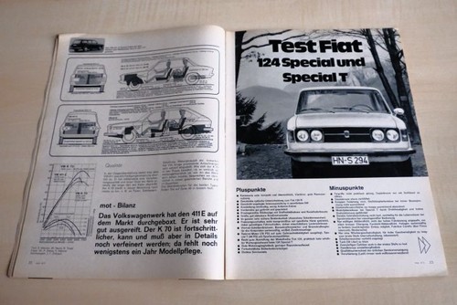 Mot 1971 fiat 124 - special, t