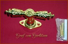Antik Messing Fenstergriff Fensterolive Barock Rokoko Brass Window Handle F46P
