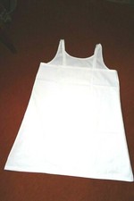 Leinenhemd Nachthemd Gr.42 Weißstickerei mit Namen Andrée Hohlsaum Nostalgie pur