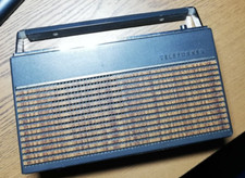 Vintage Telefunken Partner 205 Kofferradio Taschengerät braun schwarz spielt
