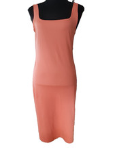 Kleid, koralle, schmales