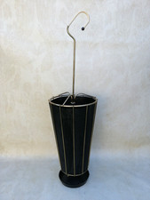 Midcentury Schirmständer  Schwarz Gold 86 x 23 cm 50er Style