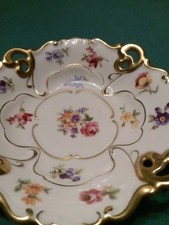 "Ilmenau Graf von Henneberg Zierschale • Durchbruch • Handmalerei • Gold"