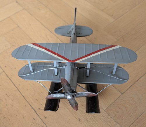 Flugzeug modell blech 20cm - flugzeug, ca.