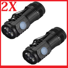 MINI STARKE MAGNETISCHE LED TASCHENLAMPE AKKU WIEDERAUFLADBAR TASCHE CLIP SOS AUTO