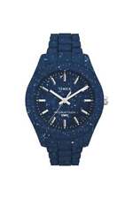 Timex Herren Waterbury Ocean Gepunkteter Blau Plastik Uhr TW2V37400