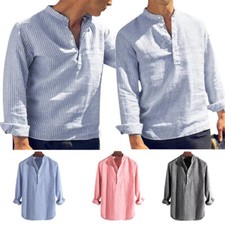 Retro Herren Kragenloses Opa