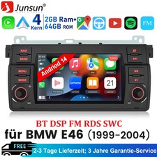 CANBUS Android14 Carplay Autoradio GPS RDS WiFi Für BMW 3er E46 M3 Rover 75 MGZT