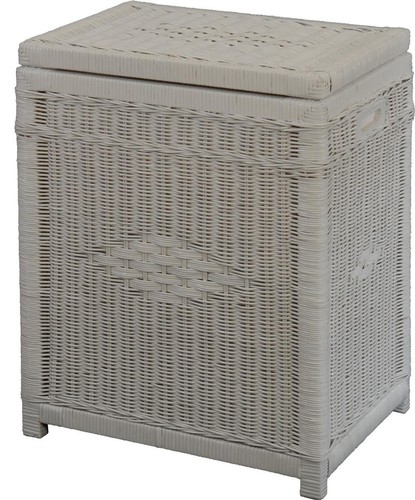 Rattan wäschekorb deckeltonne - rattan,