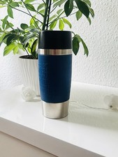 Emsa 515618 Isolierbecher Travel Mug Grande Quick Press Verschluss 375 ml Blau