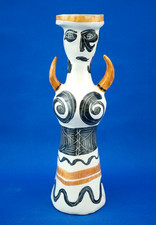 MIRACOLI VENEZIA Anthropomorphe Keramik vase Kubismus 1900 ITALIEN Picasso Stil