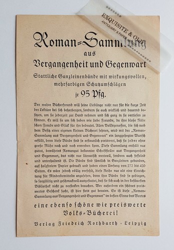 1937 roman sammlung - 1937, roman-sammlung