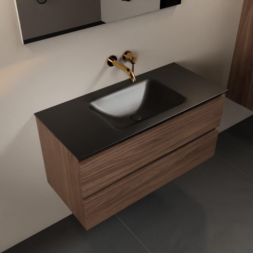 Corian waschtisch set schwarz - corian,